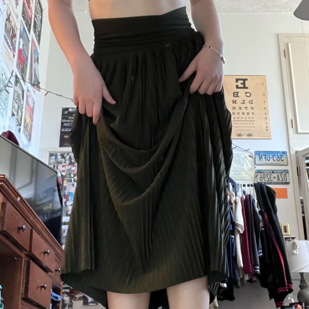 maxi black skirt